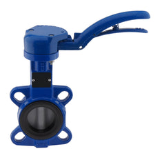 DN32 (1-1/4 inch) PN16 Wafer Butterfly Valve GGG40-Stainless steel-NBR