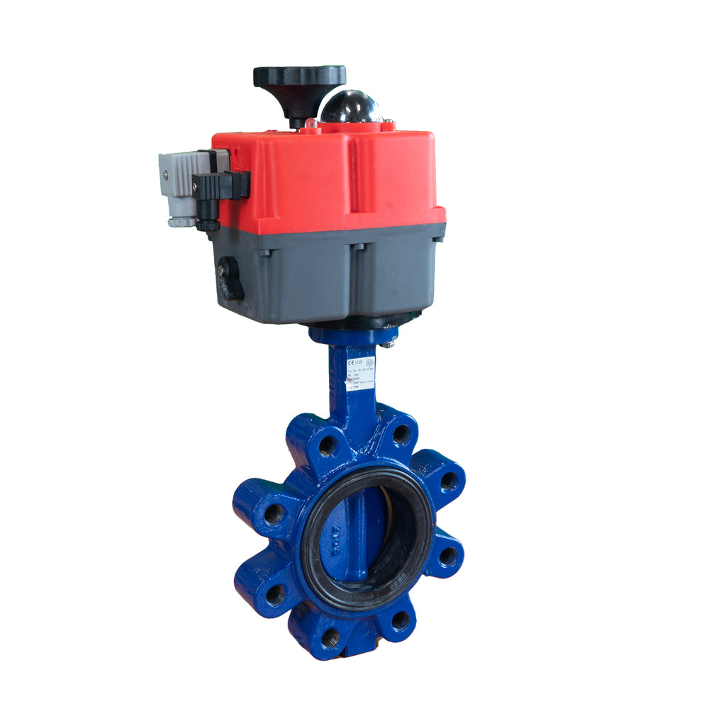 Electric Butterfly Valve DN32 24-240V AC/DC Fail-Safe Lug GGG40 NBR J+J