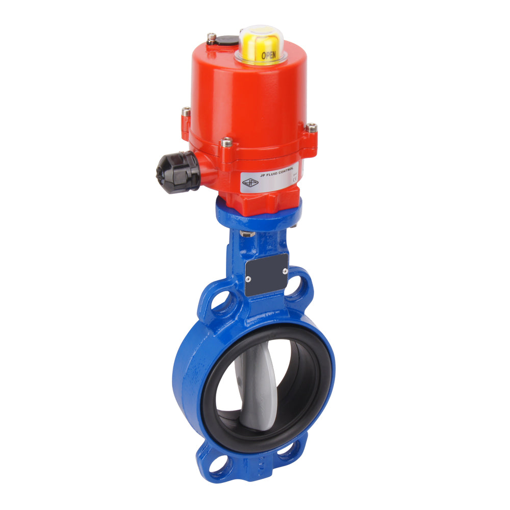 DN32 (1-1/4 inch) 24VAC Wafer Electric Butterfly Valve GG25-Stainless Steel-EPDM - BFLW