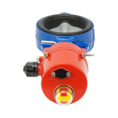 DN40 (1-1/2 inch) 24VAC Wafer Electric Butterfly Valve GGG40-Stainless Steel-EPDM - BFLW