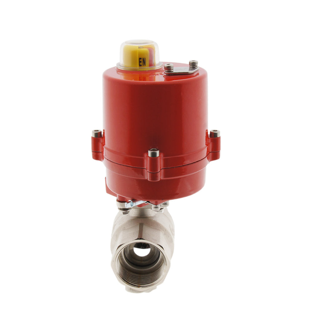 Rp3/8'' 12V AC 2-Way Brass Electrical Ball Valve - BL2BA