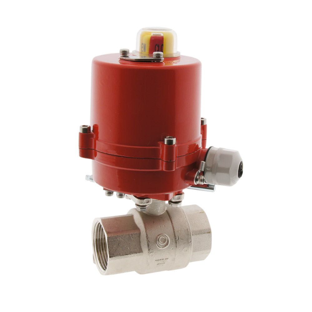 Rp1/4'' 24V AC 2-Way Brass Electrical Ball Valve - BL2BA