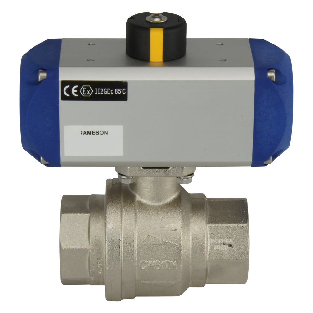 G1-1/4'' 2-Way Brass Pneumatic Ball Valve Double Acting - BL2BA