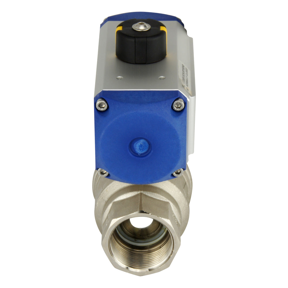 G1-1/2'' 2-Way Brass Pneumatic Ball Valve Spring Open - BL2BA