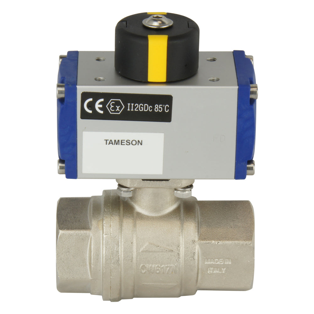 G3/4'' 2-Way Brass Pneumatic Ball Valve Double Acting - BL2BA