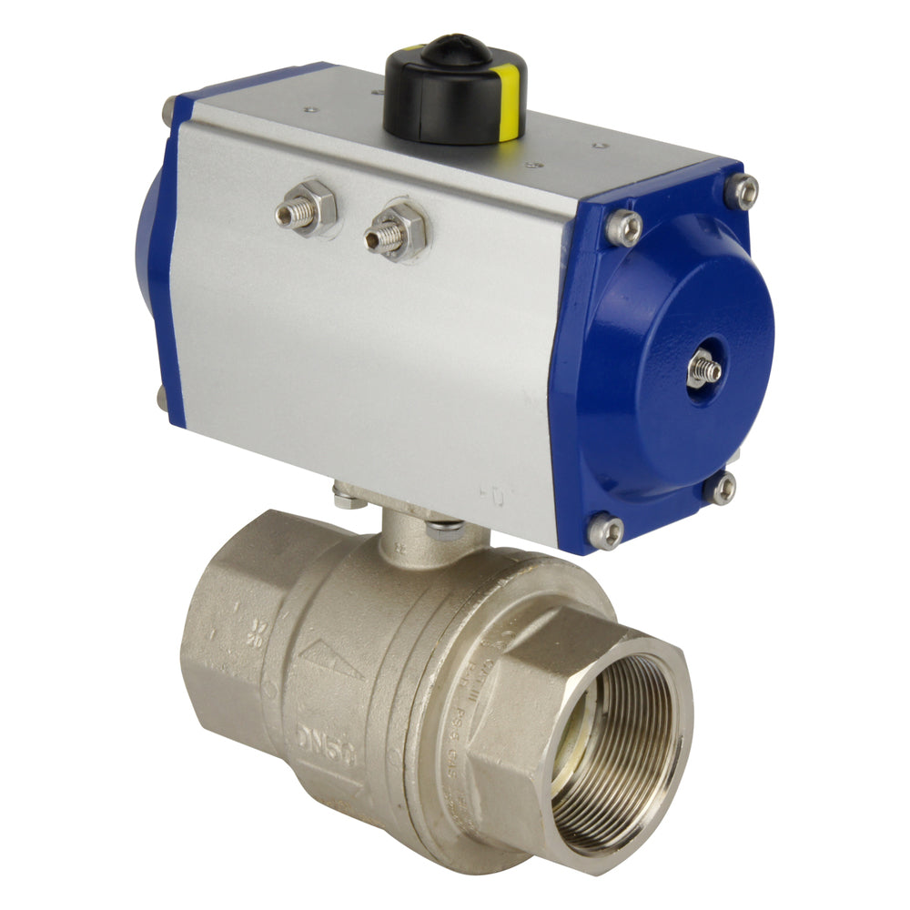 G3'' 2-Way Brass Pneumatic Ball Valve Spring Open - BL2BA