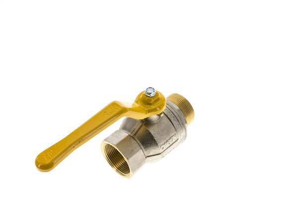 Male To Female R/Rp 1-1/2 inch Gas 2-Way Brass Ball Valve