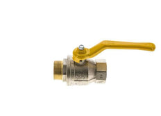 Male To Female R/Rp 1-1/2 inch Gas 2-Way Brass Ball Valve