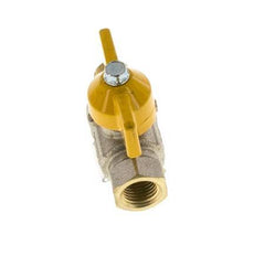 Male To Female R/Rp 1/4 inch Gas 2-Way Butterfly handle Brass Ball Valve