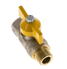 Male To Female R/Rp 3/8 inch Gas 2-Way Butterfly handle Brass Ball Valve
