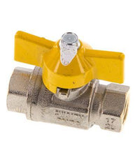 Rp 1/4 inch Gas 2-Way Butterfly handle Brass Ball Valve