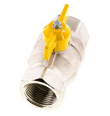 Rp 1 inch Gas 2-Way Butterfly handle Brass Ball Valve
