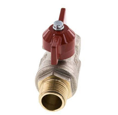 Male To Female R/Rp 1/2 inch Butterfly Handle 2-Way Brass Ball Valve
