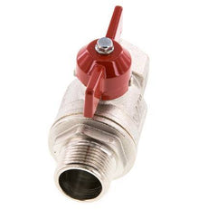 Male To Female R/Rp 3/4 inch Butterfly Handle 2-Way Brass Ball Valve