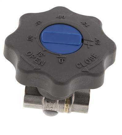 Rp 3/8 inch Soft Close Hand Wheel Gas and Water 2-Way Brass Ball Valve