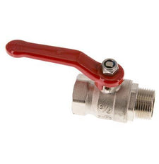 Male To Female R/Rp 3/4 inch Compact PN 25 2-Way Brass Ball Valve