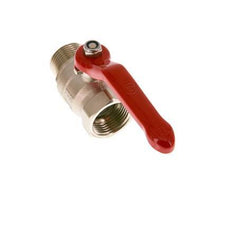 Male To Female R/Rp 1 inch Compact PN 25 2-Way Brass Ball Valve