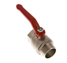 Male To Female R/Rp 1-1/2 inch Compact PN 25 2-Way Brass Ball Valve