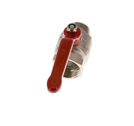 Male To Female R/Rp 1-1/2 inch Compact PN 25 2-Way Brass Ball Valve