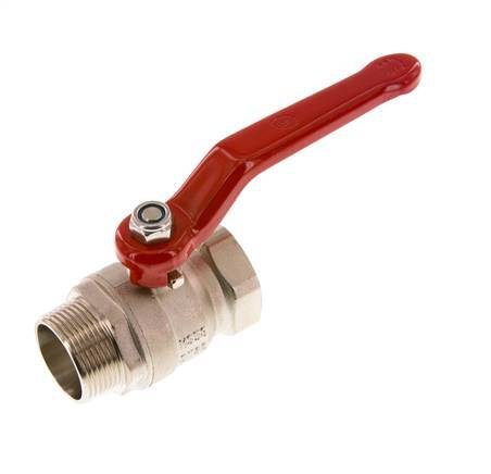 Male To Female R/Rp 1-1/4 inch Compact PN 25 2-Way Brass Ball Valve