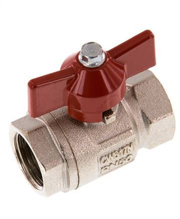 G 1/2 inch Butterfly Handle Compact 2-Way Brass Ball Valve