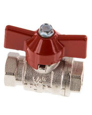 G 1/4 inch Butterfly Handle Compact 2-Way Brass Ball Valve