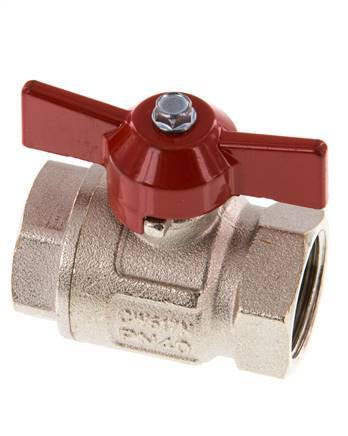 G 3/4 inch Butterfly Handle Compact 2-Way Brass Ball Valve