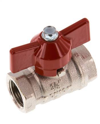 G 3/8 inch Butterfly Handle Compact 2-Way Brass Ball Valve