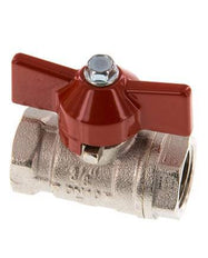 G 3/8 inch Butterfly Handle Compact 2-Way Brass Ball Valve