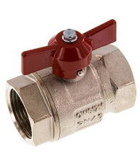 G 1 inch Butterfly Handle Compact 2-Way Brass Ball Valve