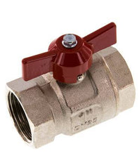 G 1 inch Butterfly Handle Compact 2-Way Brass Ball Valve