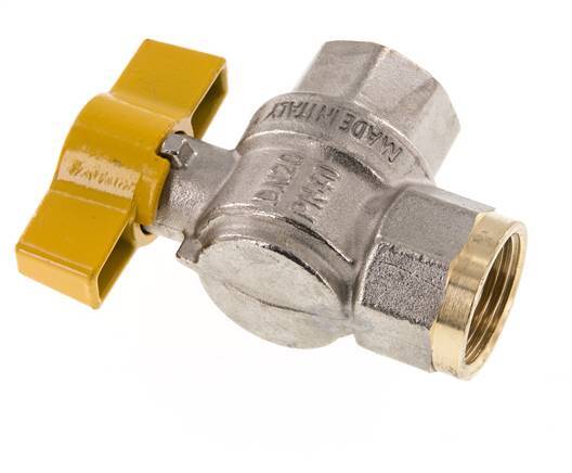 Rp 3/4 Inch Gas 2-Way Right Angle Brass Ball Valve