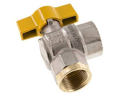 Rp 3/4 Inch Gas 2-Way Right Angle Brass Ball Valve