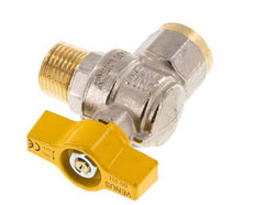 Male To Female R/Rp 1/2 Inch Gas 2-Way Right Angle Brass Ball Valve