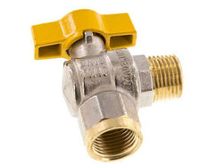 Male To Female R/Rp 1/2 Inch Gas 2-Way Right Angle Brass Ball Valve