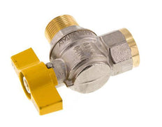 Male To Female R/Rp 3/4 Inch Gas 2-Way Right Angle Brass Ball Valve