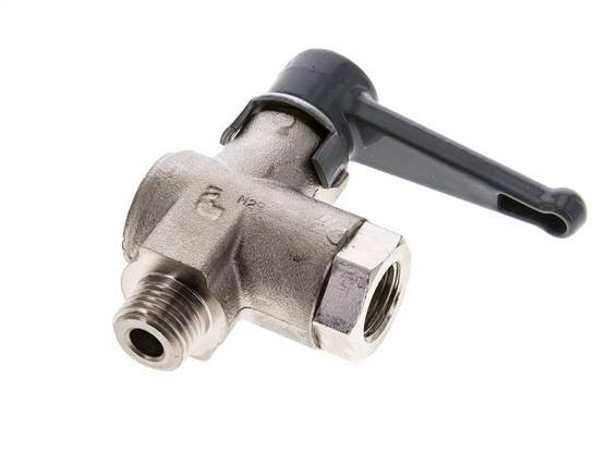 Male To Female G/G 1/4 Inch 2-Way Right Angle Brass Ball Valve