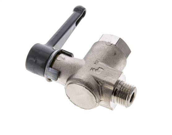 Male To Female G/G 1/4 Inch 2-Way Right Angle Brass Ball Valve