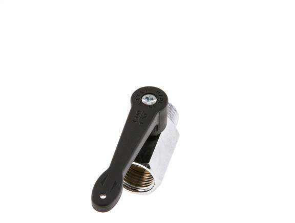 Male To Female G 1/2 inch 2-Way Brass Mini Ball Valve Long Handle 15 Bar