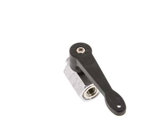 Male To Female G 1/8 inch 2-Way Brass Mini Ball Valve Long Handle 15 Bar