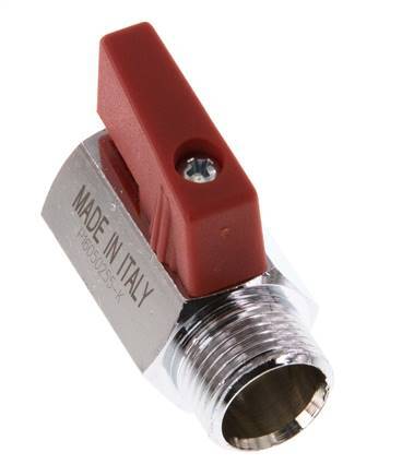 Male To Female G 3/8 inch 2-Way Brass Mini Ball Valve 15 Bar