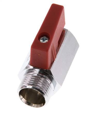 Male To Female G 3/8 inch 2-Way Brass Mini Ball Valve 15 Bar