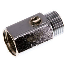 Male To Female G 1/2 inch 2-Way Brass Mini Ball Valve Screwdriver Operated 15 Bar