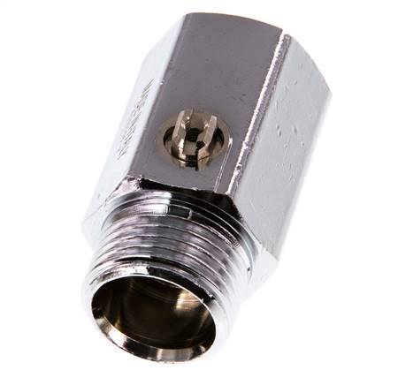 Male To Female G 1/2 inch 2-Way Brass Mini Ball Valve Screwdriver Operated 15 Bar