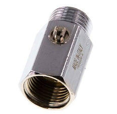 Male To Female G 1/2 inch 2-Way Brass Mini Ball Valve Screwdriver Operated 15 Bar