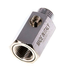 Male To Female G 1/4 inch 2-Way Brass Mini Ball Valve Screwdriver Operated 15 Bar