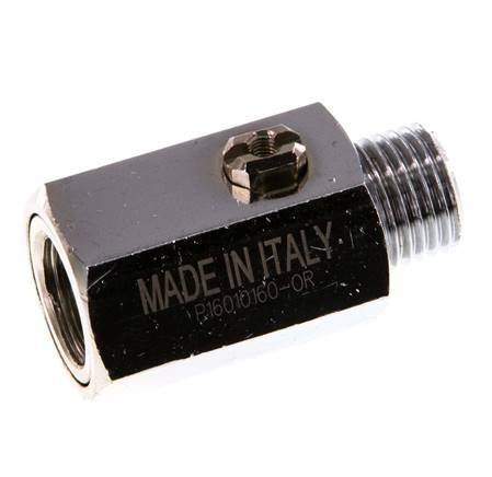 Male To Female G 1/4 inch 2-Way Brass Mini Ball Valve Screwdriver Operated 15 Bar