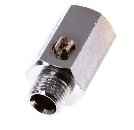 Male To Female G 1/4 inch 2-Way Brass Mini Ball Valve Screwdriver Operated 15 Bar