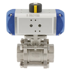 G1-1/4'' 2-Way Stainless Steel Pneumatic Ball Valve Double Acting - BL2SA3