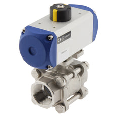 G1-1/2'' 2-Way Stainless Steel Pneumatic Ball Valve Double Acting - BL2SA3
